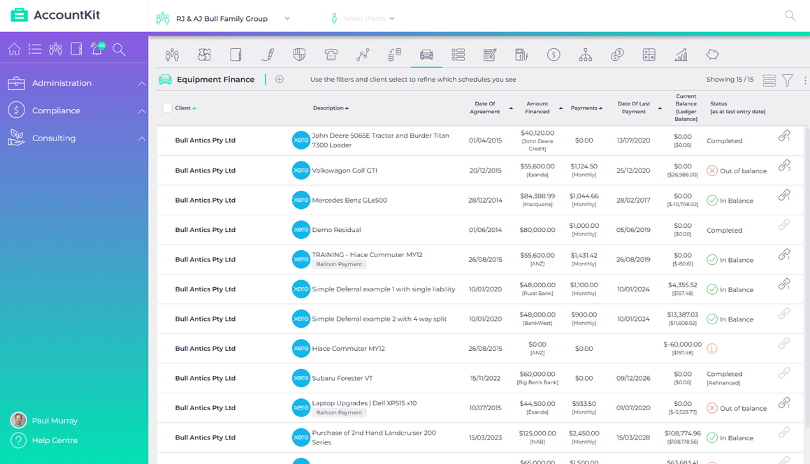 Screenshot - Client Group - 07 - EquipmentFinance