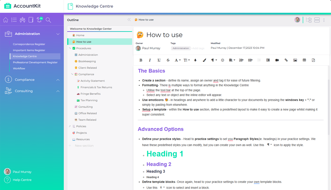 Screenshot - KnowledgeCentre