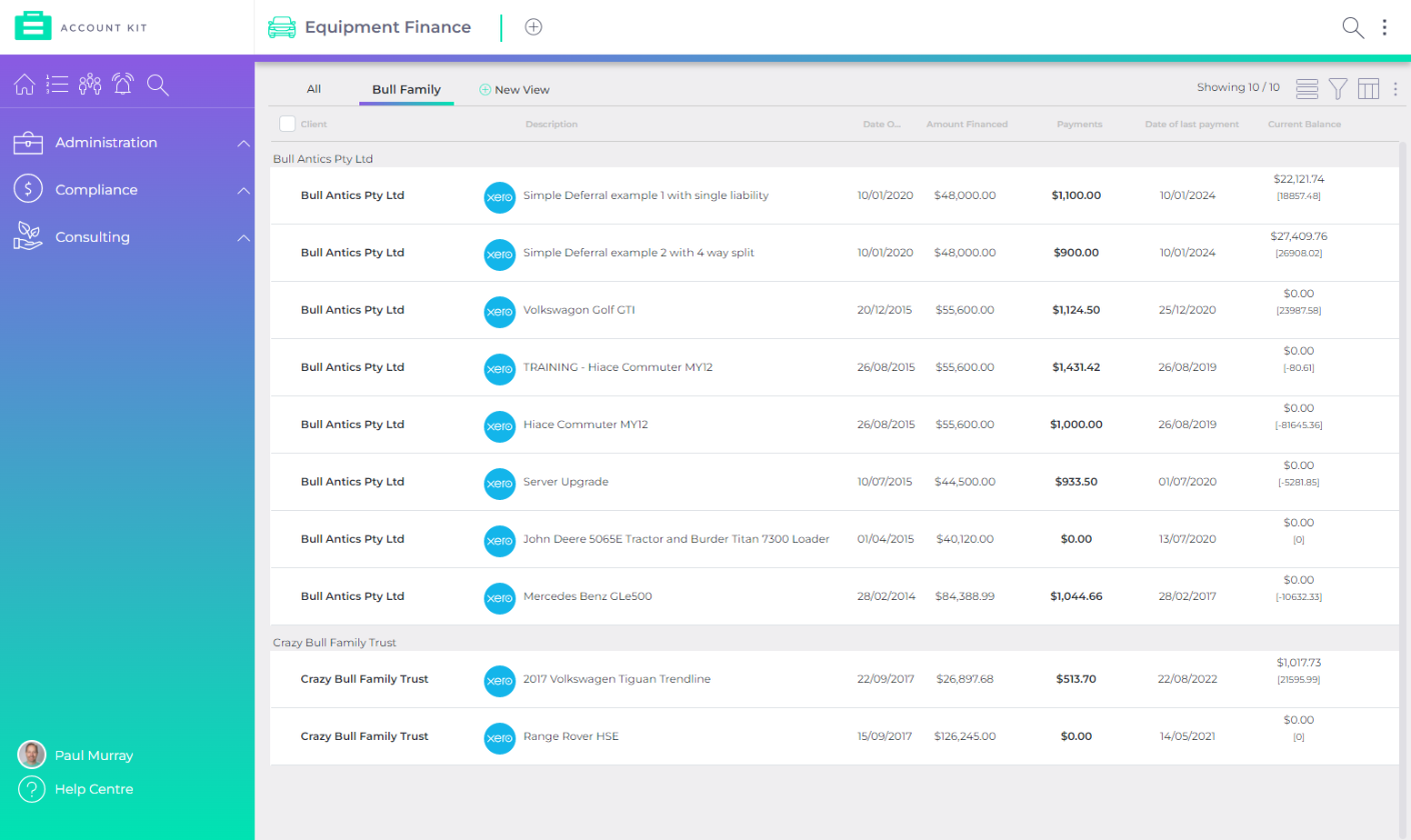 New UI - List view