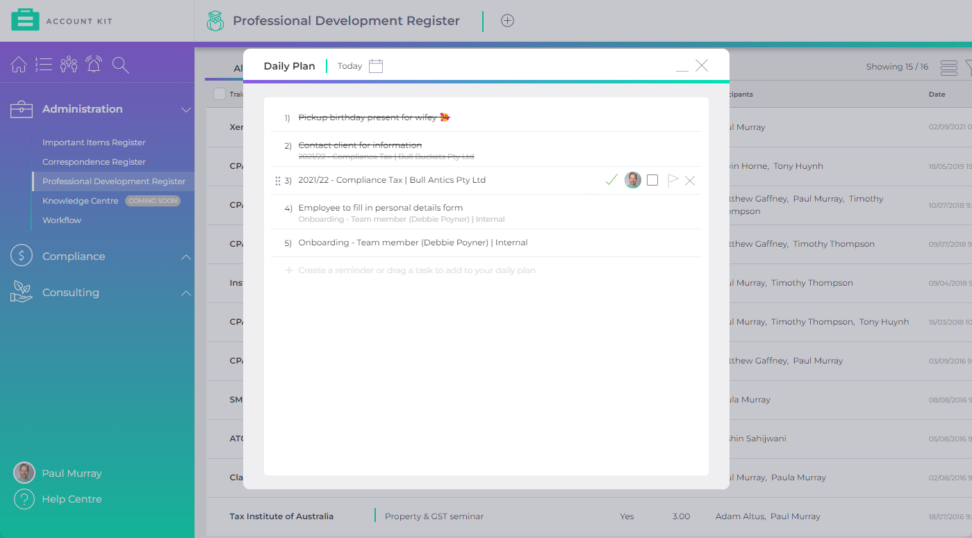 Screenshot - Workflow - DailyPlan