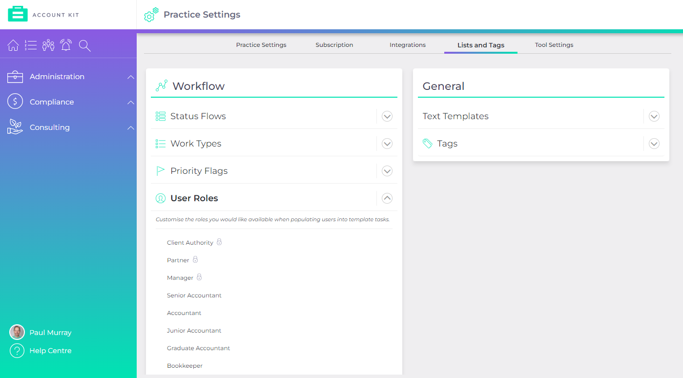 User Roles